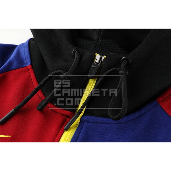 Chaqueta con Capucha del Barcelona 20/21 Negro - Haga un click en la imagen para cerrar